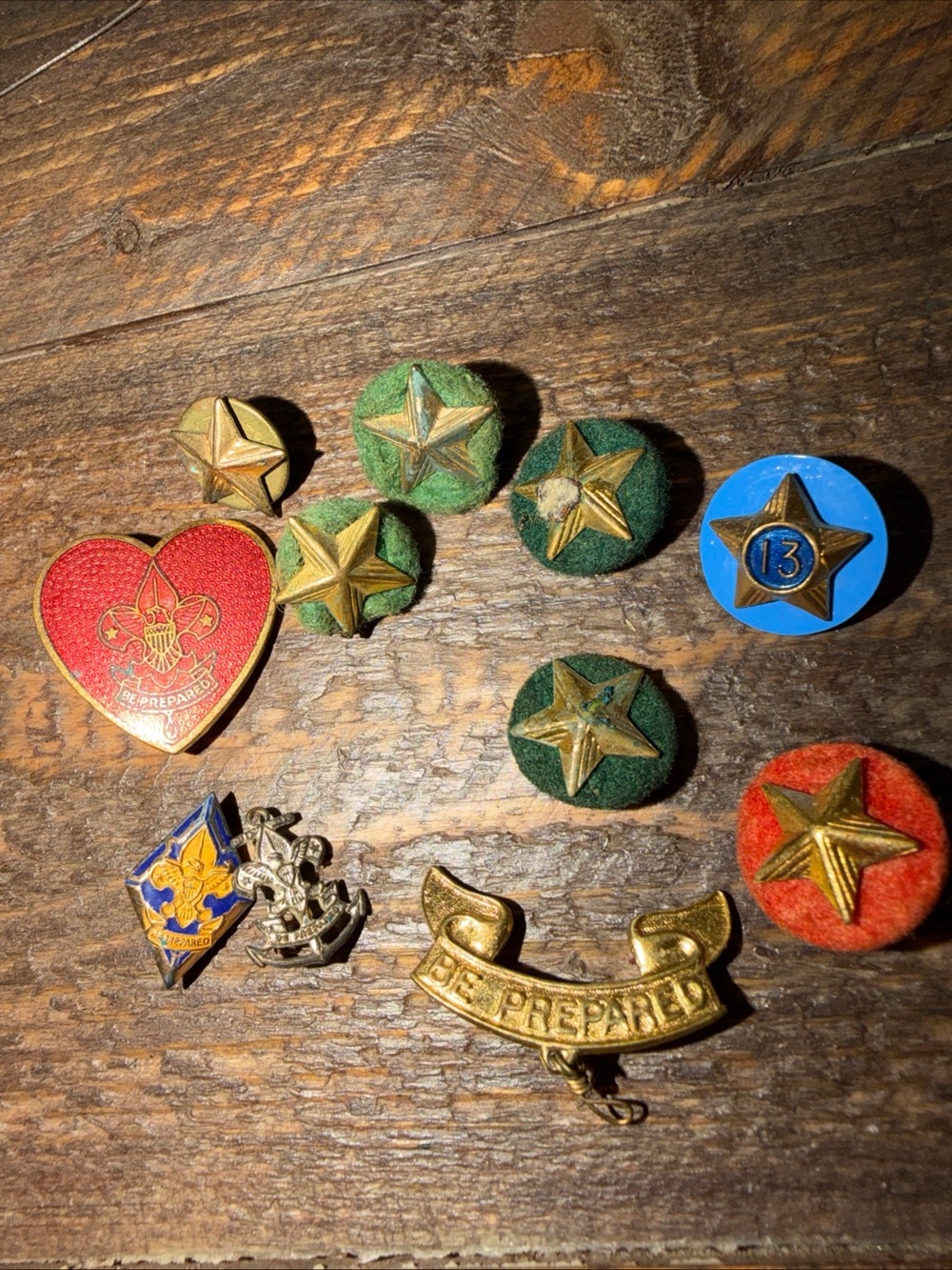 Boyscout Vintage Pin Lot 1930's & WW II Pins & More READ Description Lot Of  11